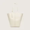 24/7-Tasche North South aus butterfarbenem Leder mit verstellbaren Griffen