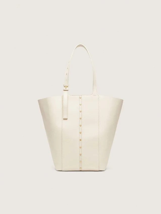 24/7-Tasche North South aus butterfarbenem Leder mit verstellbaren Griffen