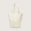 24/7-Tasche North South aus butterfarbenem Leder mit verstellbaren Griffen