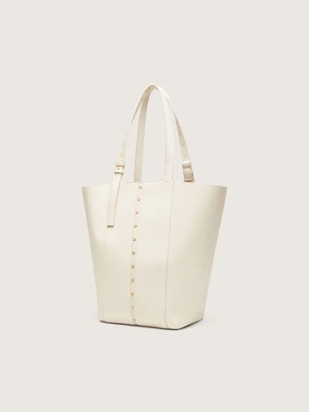 24/7-Tasche North South aus butterfarbenem Leder mit verstellbaren Griffen