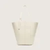 24/7-Tasche North South aus butterfarbenem Leder mit verstellbaren Griffen