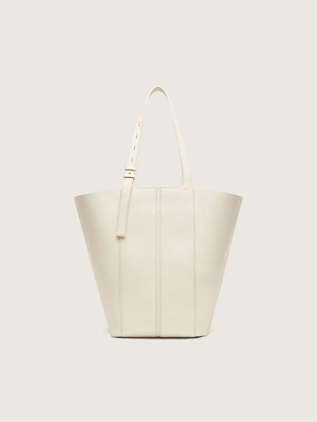 24/7-Tasche North South aus butterfarbenem Leder mit verstellbaren Griffen