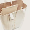 24/7-Tasche North South aus butterfarbenem Leder mit verstellbaren Griffen