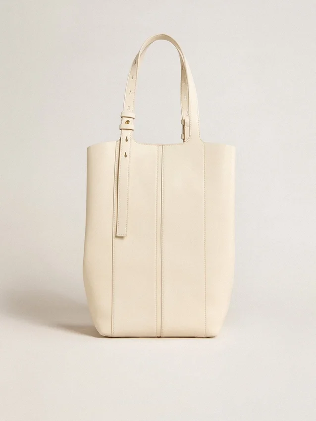 24/7-Tasche North South aus butterfarbenem Leder mit verstellbaren Griffen