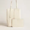 24/7-Tasche North South aus butterfarbenem Leder mit verstellbaren Griffen