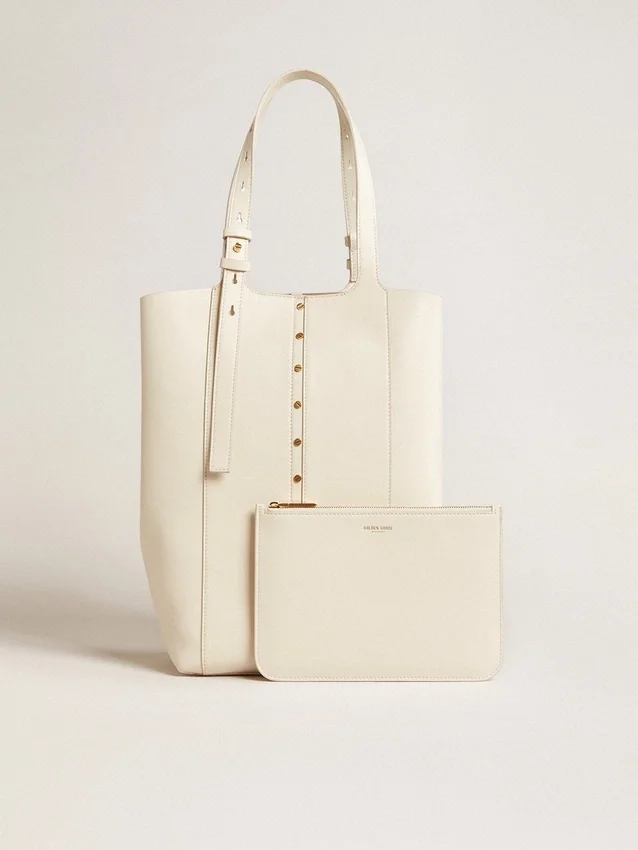 24/7-Tasche North South aus butterfarbenem Leder mit verstellbaren Griffen