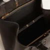 24/7-Tasche «North South» aus schwarzem Leder mit verstellbaren Trägern