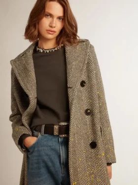 Anthrazitgraues Damen-Sweatshirt mit Kristallen