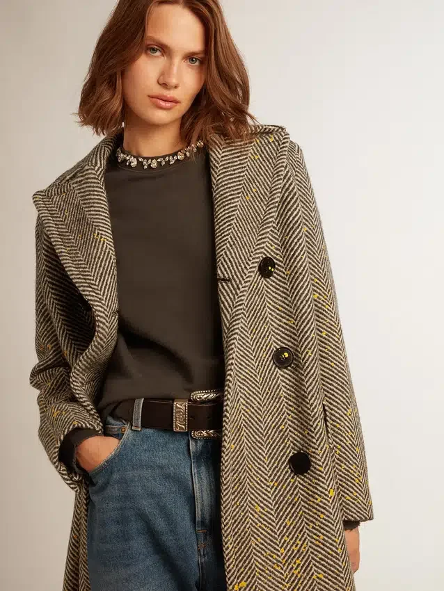 Anthrazitgraues Damen-Sweatshirt mit Kristallen