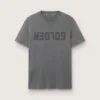 Anthrazitgraues Herren-Hemd mit Distressed-Optik