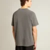 Anthrazitgraues Herren-Hemd mit Distressed-Optik