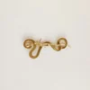Antikgoldfarbene Brosche in Schlangenform