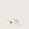 Baby School aus Nappa mit rosa Stern aus Wildleder und Maskottchen-Print