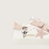 Baby School aus Nappa mit rosa Stern aus Wildleder und Maskottchen-Print