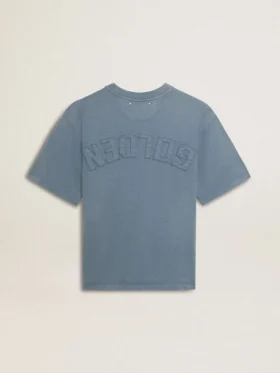 Babyblaues Hemd mit umgekehrtem Logo auf dem Rücken – Jersey Capsule