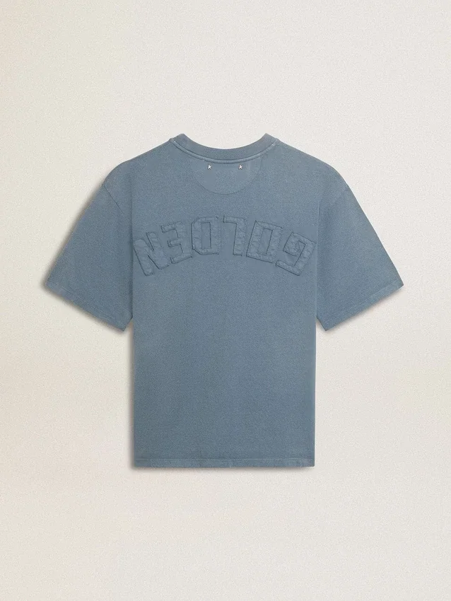 Babyblaues Hemd mit umgekehrtem Logo auf dem Rücken – Jersey Capsule