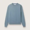 Babyblaues Sweatshirt mit umgekehrtem Logo auf dem Rücken – Jersey Capsule