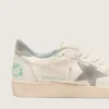 Ball Star aus Nappaleder mit grauem Stern und Fersenlasche aus Wildleder
