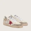 Ball Star aus Nylon und weissem Mesh mit rotem Nylonstern und weisser Fersenlasche aus Leder