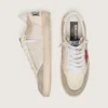 Ball Star aus Nylon und weissem Mesh mit rotem Nylonstern und weisser Fersenlasche aus Leder