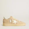 Ball Star aus Wildleder und Swarovski-Kristallen mit Lederstern und metallischer Fersenlasche