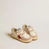 Ball Star Junior aus Nappa mit Nappa-Stern und rosa Wildleder-Fersenlasche
