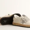 Ball Star Junior aus Nappa mit silbernem Glitzerstern und Fersenlasche