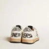 Ball Star Junior aus Nappa mit silbernem Glitzerstern und Fersenlasche