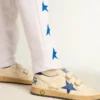 Ball Star Junior mit blauem Metallic-Lederstern und Fersenlasche