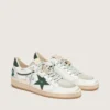 Ball Star LTD für Damen aus weissem Leder mit grünem Stern und Lederwaren