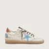 Ball Star LTD für Damen aus weissem Leder mit hellblau besticktem Stern