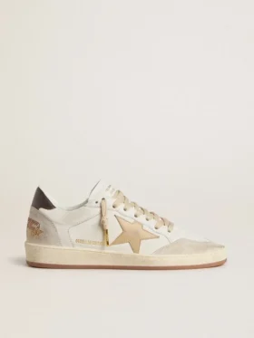 Ball Star LTD für Damen mit beigem Stern und schwarzer Fersenlasche