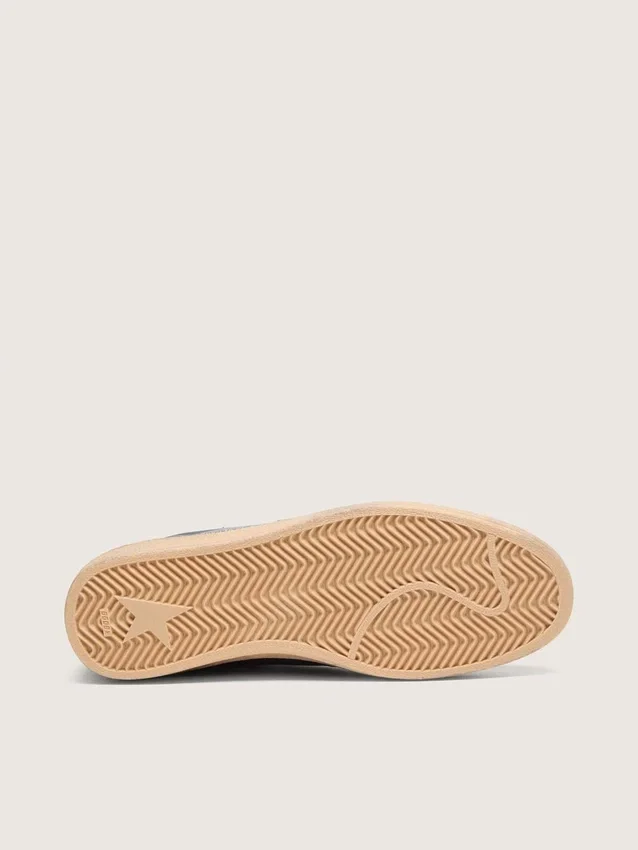 Ball Star LTD für Herren aus dunkelblauem Leder mit beigem Stern aus Wildleder