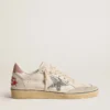Ball Star mit Glitzerstern und rosa Wildleder-Fersenlasche