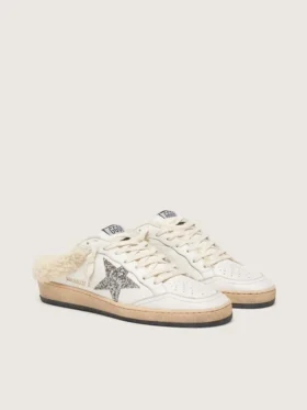 Ball Star Sabots mit Glitzerstern und Lammfellfutter