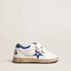 Ball Star Young mit blauem Metallic-Lederstern und Fersenlasche