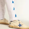 Ball Star Young mit blauem Metallic-Lederstern und Fersenlasche