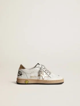 Ball Star Young mit goldmetallischem Lederstern und Fersenlasche