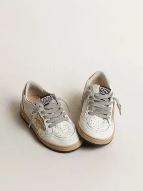 Ball Star Young mit goldmetallischem Lederstern und Fersenlasche