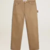 Beige Herrenhose mit Aufnähern