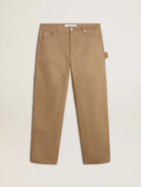 Beige Herrenhose mit Aufnähern