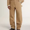 Beige Herrenhose mit Aufnähern