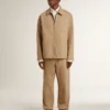 Beige Herrenhose mit Aufnähern