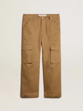 Beige-Khaki-Cargohose