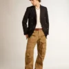 Beige-Khaki-Cargohose