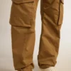 Beige-Khaki-Cargohose
