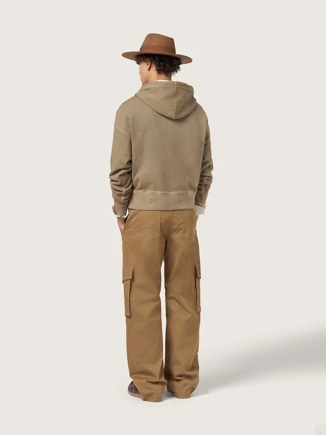 Beige-Khaki-Cargohose