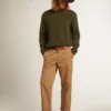 Beige-Khaki-Chinos aus der Golden Collection