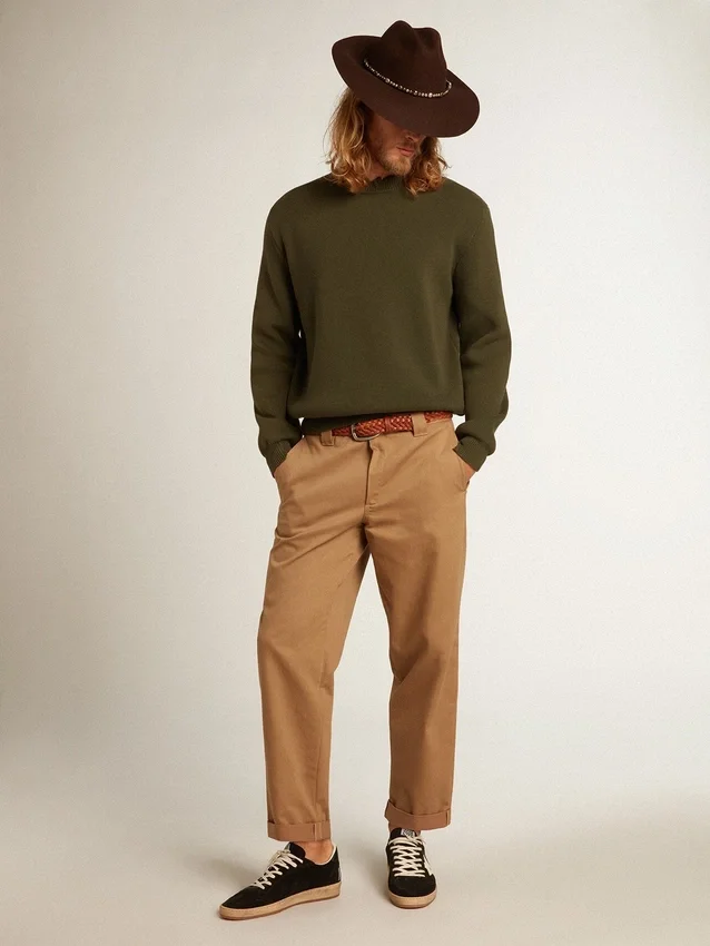 Beige-Khaki-Chinos aus der Golden Collection
