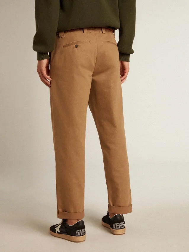 Beige-Khaki-Chinos aus der Golden Collection